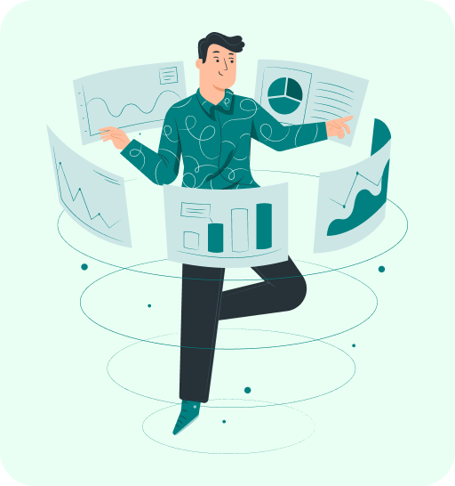 Sales Tracking Illustration